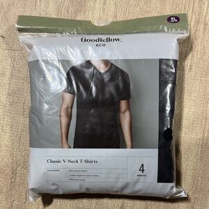 Goodfellow & Co Men's Classic Black V-Neck T-Shirts